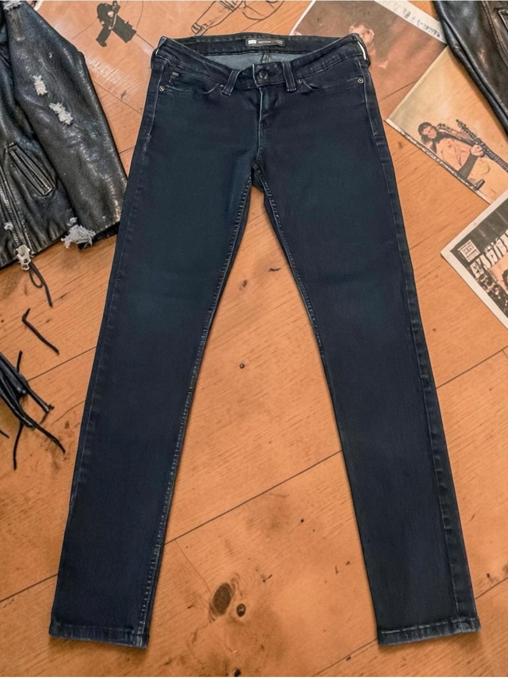 Levi’s Demi Curve Low Rise Skinny Jeans Womens 28x28.5 Dark Wash Stretch Denim